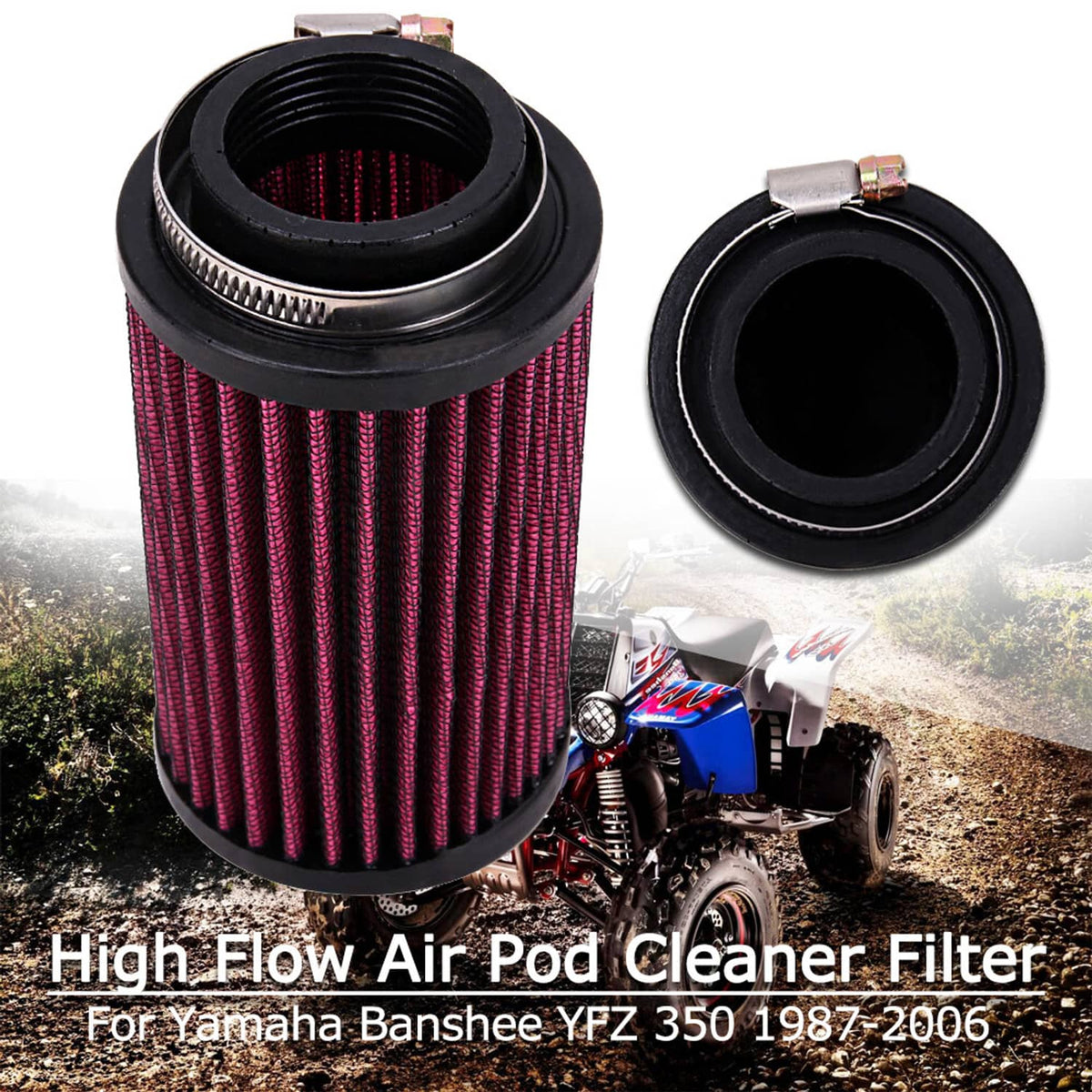 Solidspare 2GU-14451-00-00 Air Filter For Yamaha Banshee 350 YFZ350 YFZ-350 1987-2006