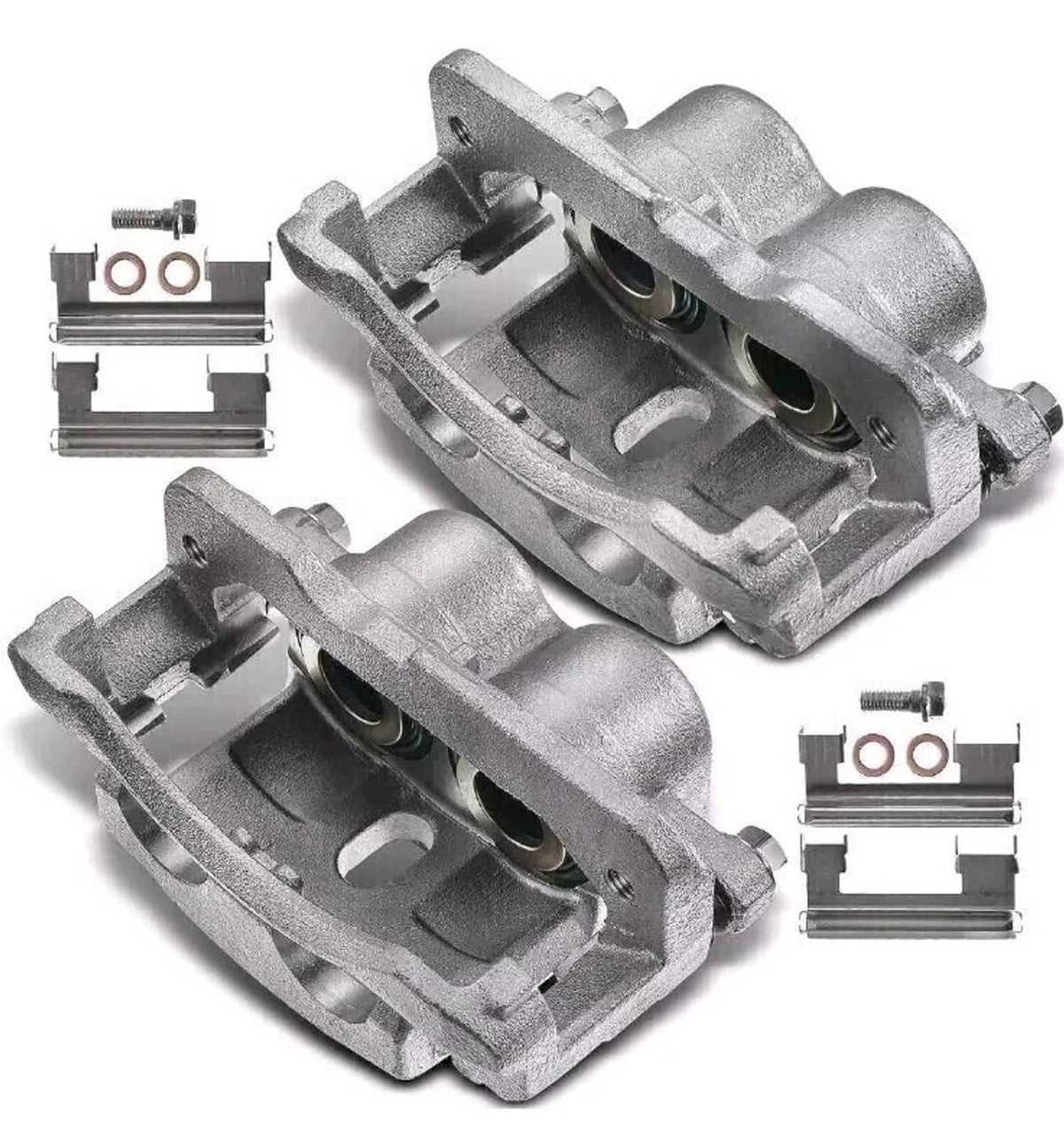 Solidspare 2PCS Front Brake Calipers For Chevy Silverado 1500 Avalanche GMC Sierra Yukon