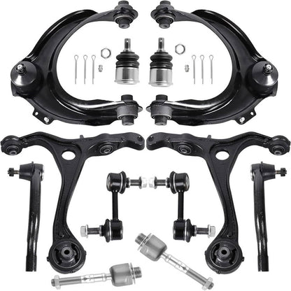 Solidspare 12Pcs Front Upper & Lower Control Arms Suspension Kit For 2008-2012 Honda Accord