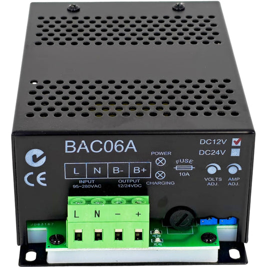 Solid Spare New 12V Samartgen Battery Charger BAC06A Controller BAC06A-12V Fit Generator