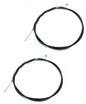 (2) Universal 60" THROTTLE GAS CABLE for Manco Dingo, Model T, Fox 2 Go Kart