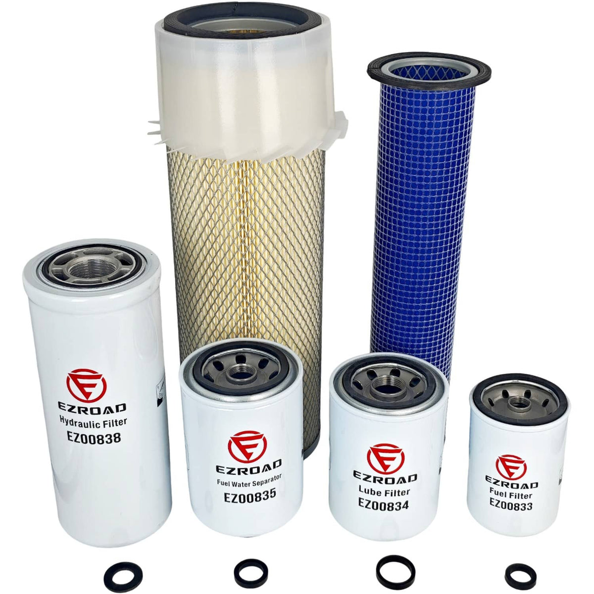 Solid Spare Maintenance Filter Kit Fit for Case 1845C 1840 4B3.9 Axial Seal Air Filter