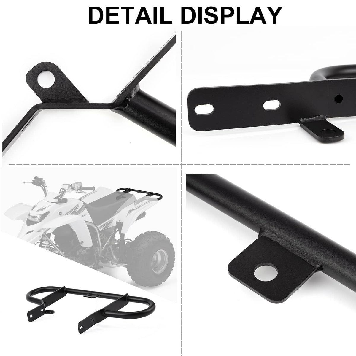 Solidspare Rear Back Wide Grab Bar Bumper Carrier For 1988-2006 Yamaha Blaster 200 YFS200