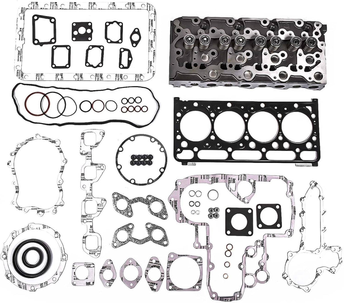 Solidspare For Kubota V2203 Engine/ Bobcat 753 763 773 Complete Cylinder Head & Full Gasket