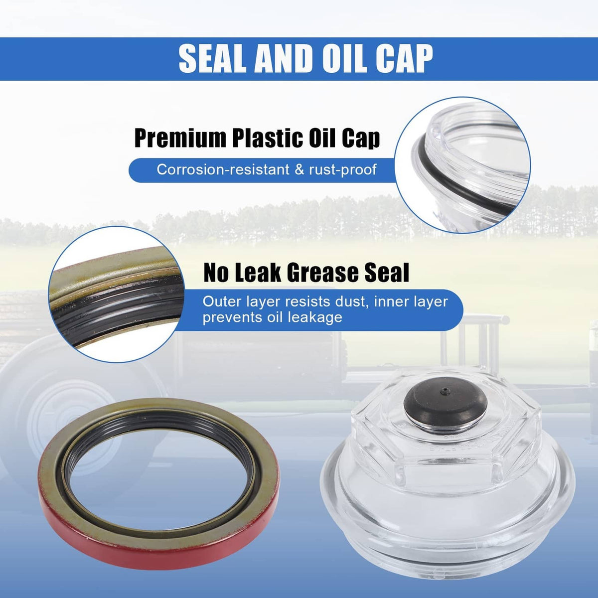 Solidspare Trailer Bearing Kit For Dexter 10K GD 10-51 Seal Axle After 2009 9-123 8-415