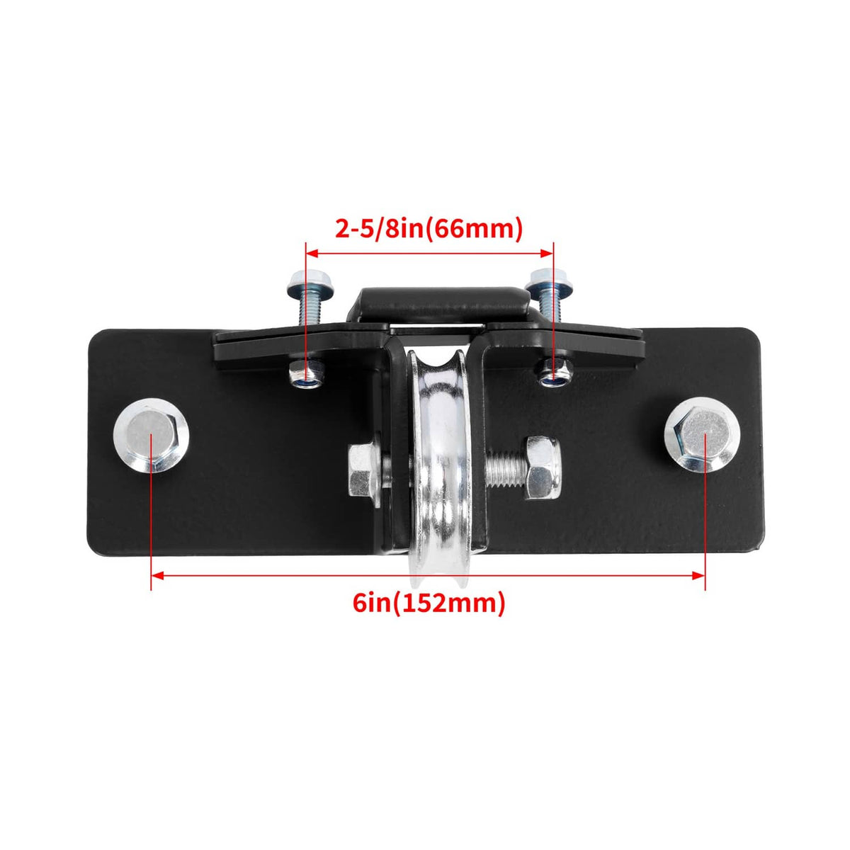 Solidspare For ATV/UTV Winches Steel Snow Plow Pulley Fairlead Kit Wide-Spool Bolt Patterns