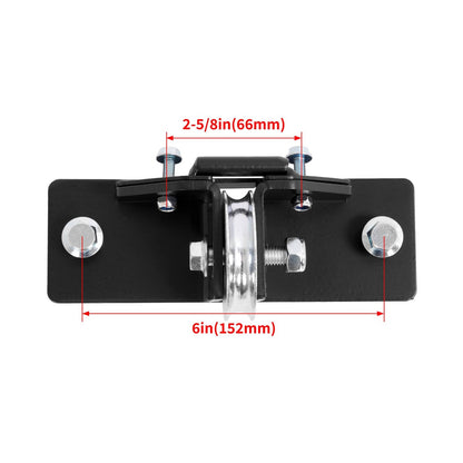 Solidspare For ATV/UTV Winches Steel Snow Plow Pulley Fairlead Kit Wide-Spool Bolt Patterns