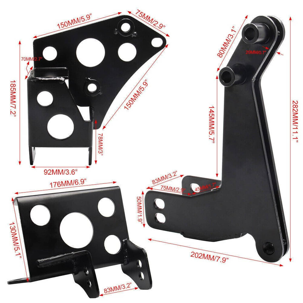 Solidspare Engine Mount Bracket For K-Swap EK Chassis 96-00 Honda Civic K20 K24 K-Series