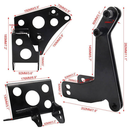 Solidspare Engine Mount Bracket For K-Swap EK Chassis 96-00 Honda Civic K20 K24 K-Series