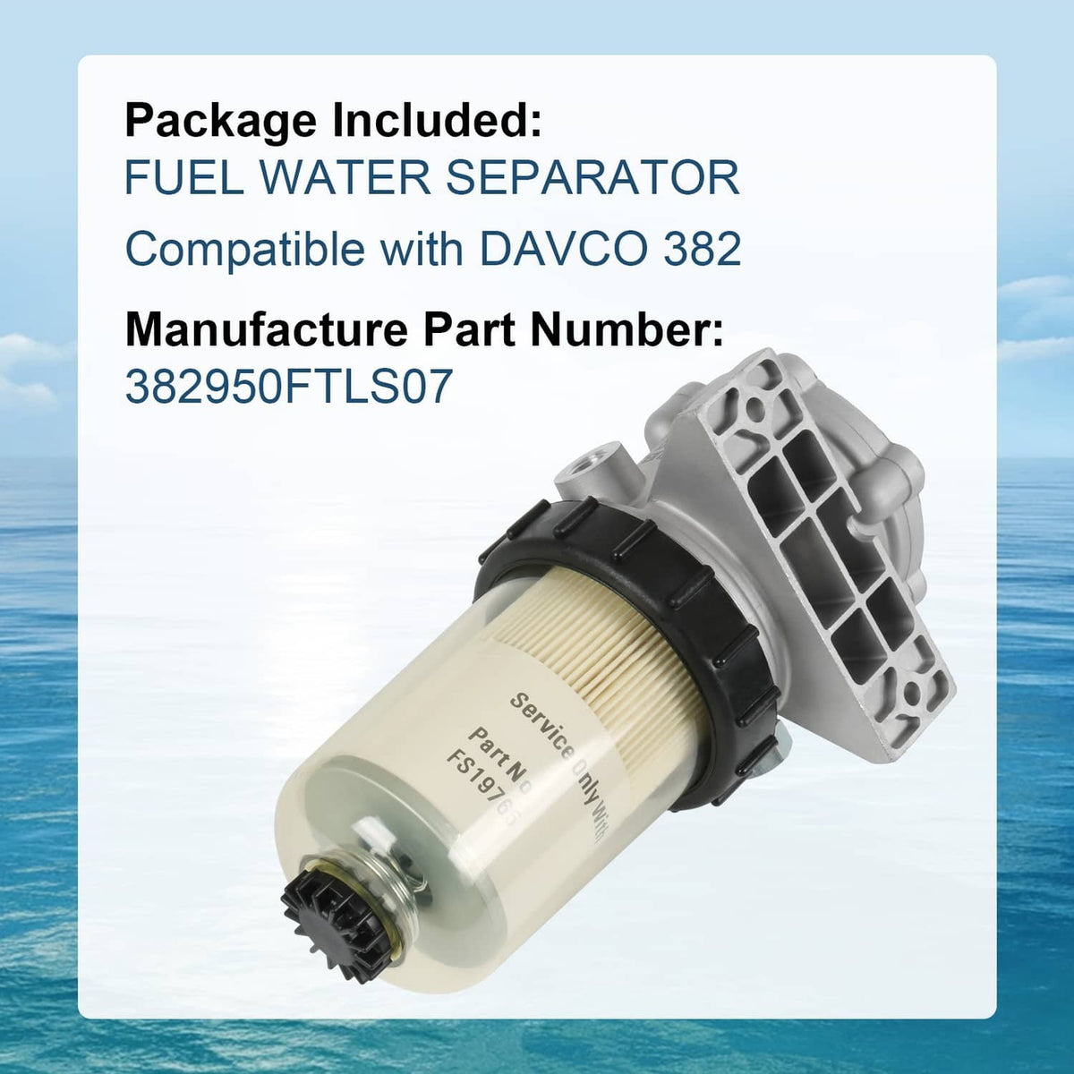 Solidspare Fuel Water Separator 382 DVC/382950FTLS07 For DAVCO 382950FTLS07 DVC382950FTLS07