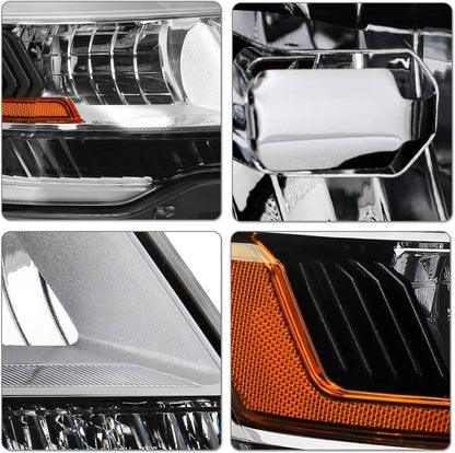 Solidspare Right Side LED DRL Headlight For Ford Explorer Limited/XLT/Platinum 2016-2019