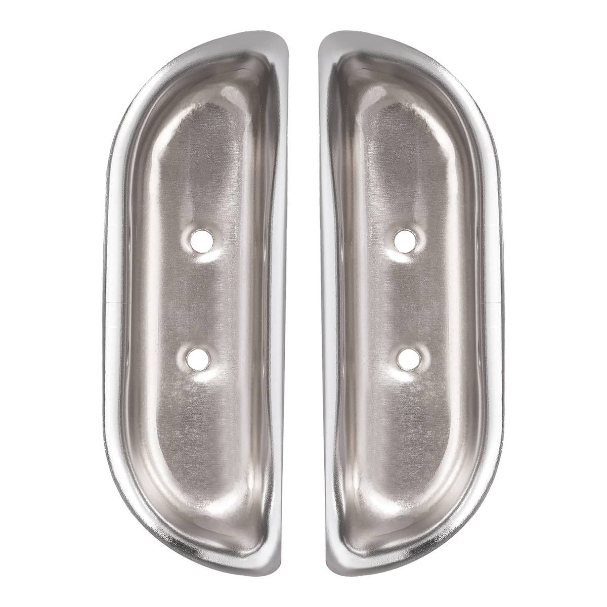 Solid Spare Fits Ford F-100 / F-150 / F-350 1973-1979 Door Panel Arm Rest Cups Steel Chrome