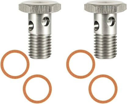 Solid Spare Fuel Banjo Bolt Ultra High Flow Upgrade Kit for Ford 6.0L & 6.4L Powerstroke