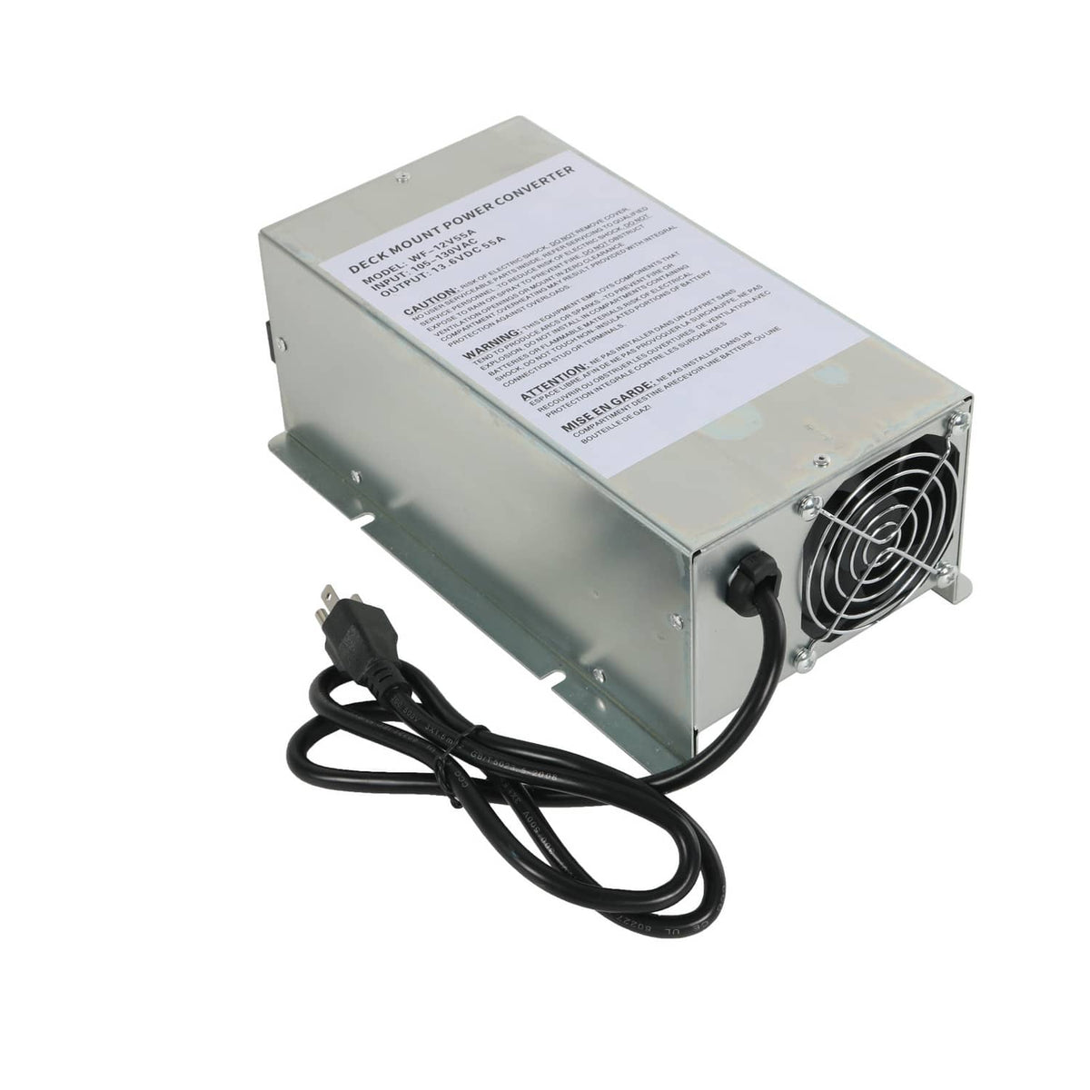 Solidspare WF-9855 Converter 55 Amp Deck Power Converter 12V For Charger RV Trailer Camper