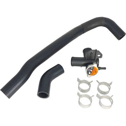 Solid Spare Fit Nissan Altima Radiator Coolant Hose Filler Neck Water Outlet Flange Cap Kit