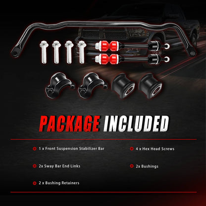 Solidspare New Front Stabilizer Bar Kit & K80894 Sway Bar Front Sway Bar & Links 55398938AC