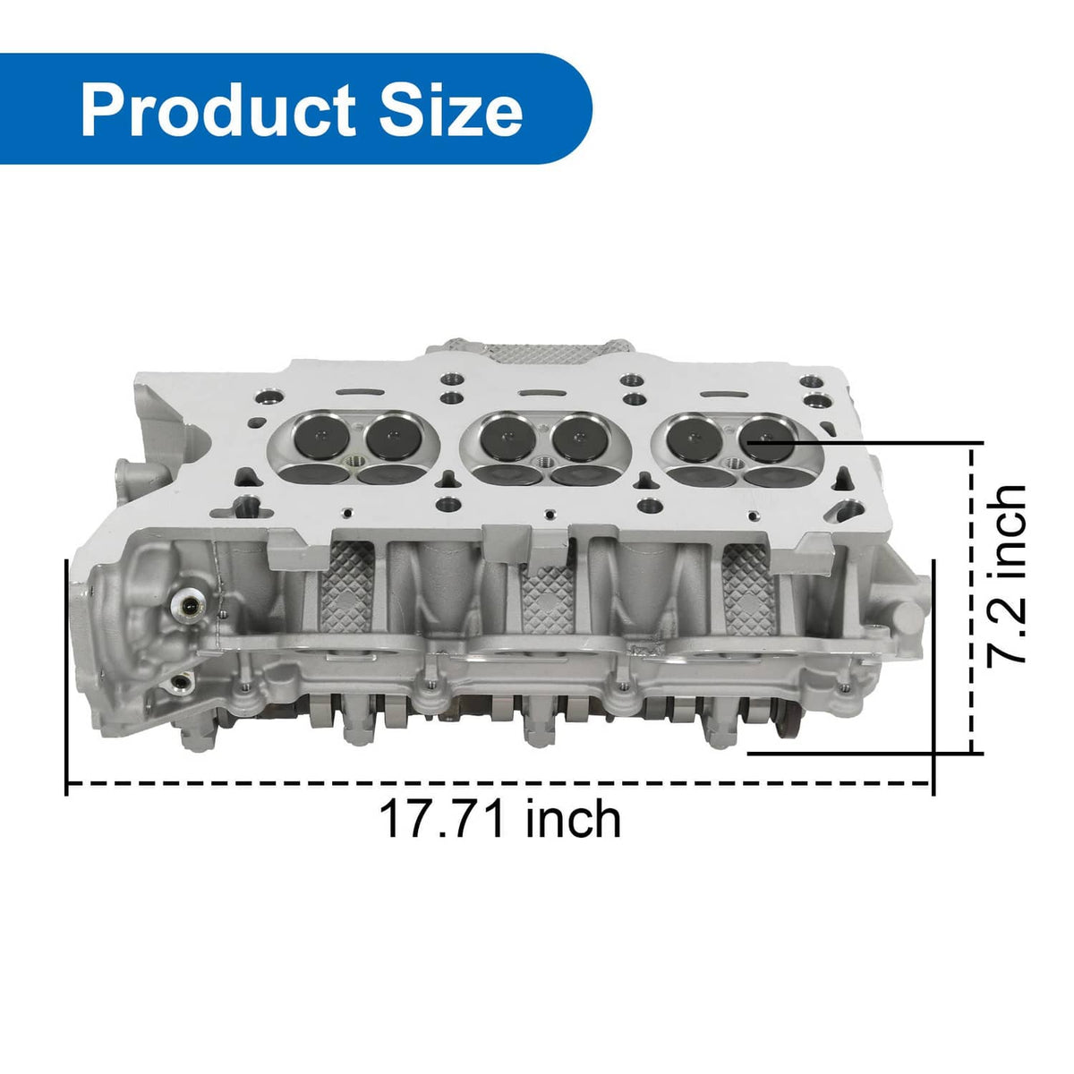 Solidspare Cylinder Head Assembly Driver Left Side W/Camshafts For Dodge Chrysler Jeep 3.6L