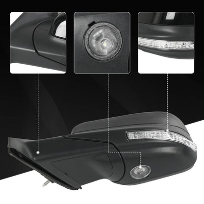 Solidspare Driver Side Heated Mirror w/ Puddle Light Power 7Pin For 2016-2019 Ford Explorer