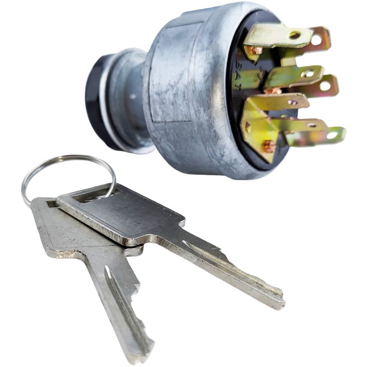 Solid Spare Ignition Switch 31-280 4 Position 7 Pin for Bobcat 31-280-31-280 Tractor w/Key