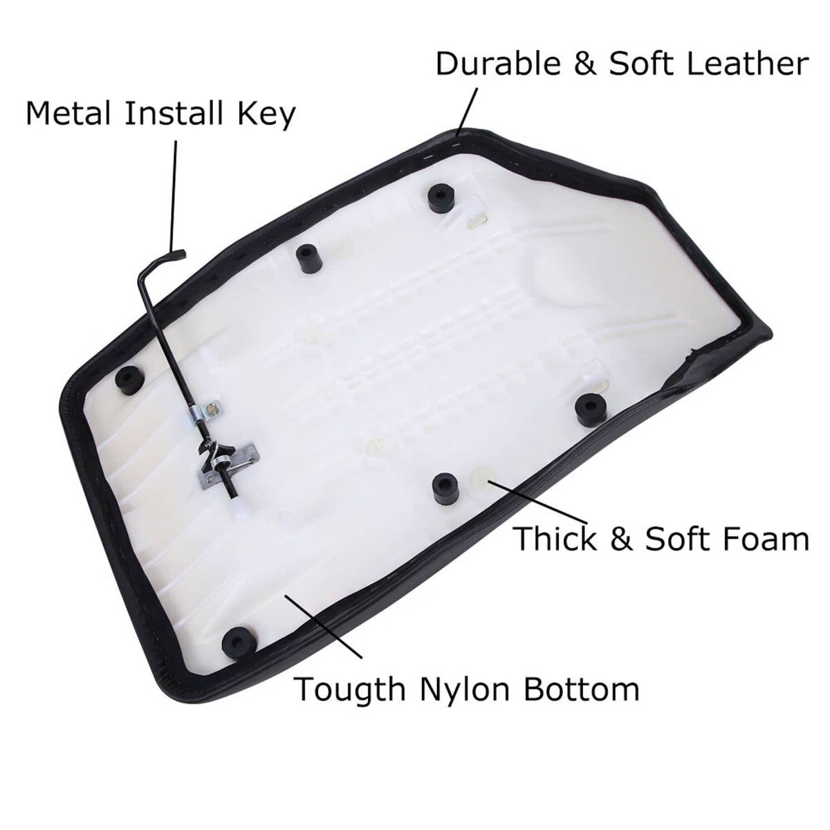 Solidspare Black Seat For Honda TRX400FW Foreman 400 FourTrax 4X4 95-03 77100-HM7-A00ZA