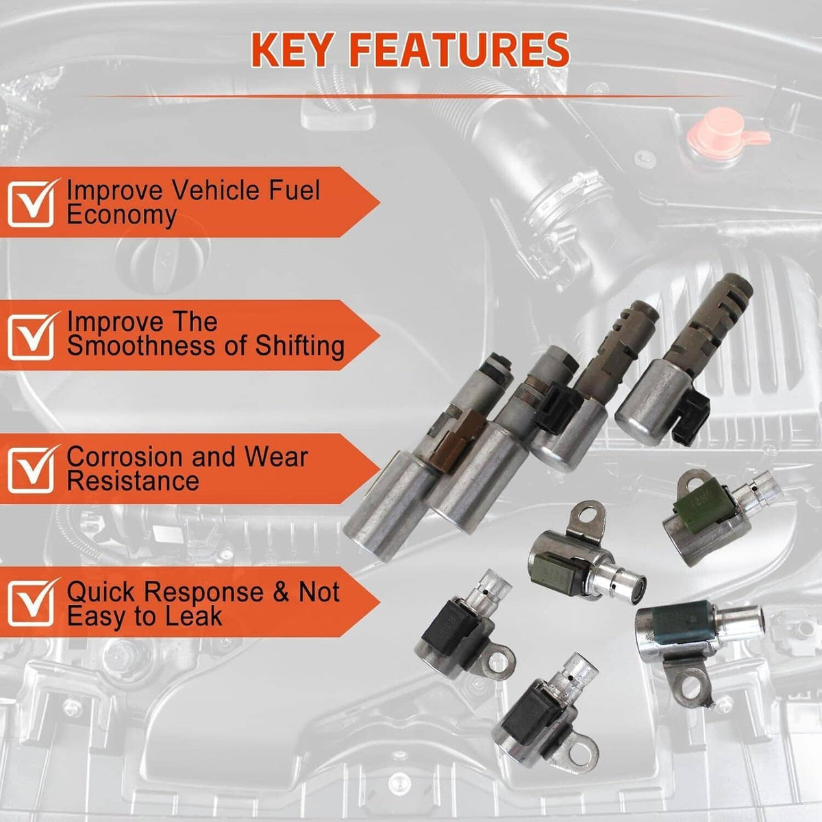 Solidspare Automatic Transmission Shift Solenoid A760 Fit for Lexus Tundra GS350 GX460 IS35