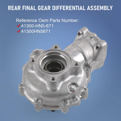 Solidspare Rear Final Gear Differential Fit Honda Rancher 2000-2006 TRX350 2005-2007 TRX400