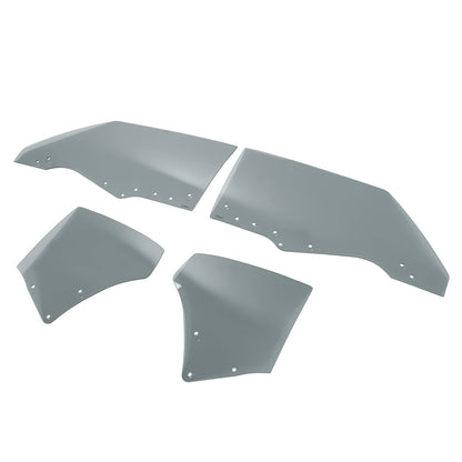 Solid Spare Fit Chevy Chevelle Malibu 2Door 1970-72 Quarter Side Door Window Glass Dark 4Pcs