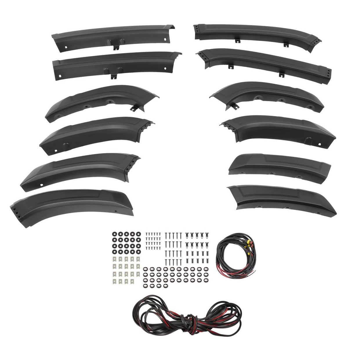 Solid Spare Set of 4 Fender Flares Kit Wheel Arch Trim For 2022-2025 Toyota Tundra TRD PRO