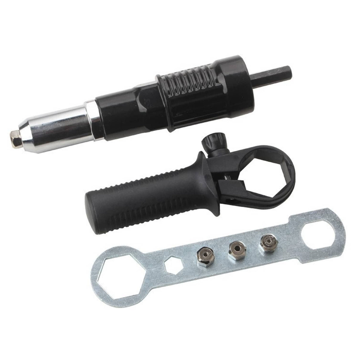 Solid Spare Professional Electric Rivet Nut Gun Adaptor Insert Cordless Power Drill Tool US