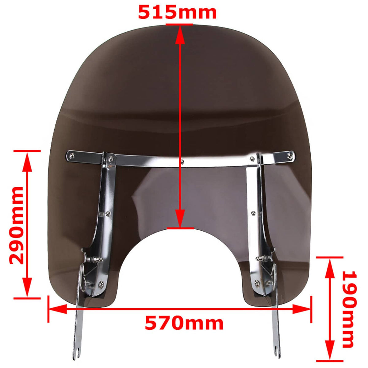 Solidspare for 1994-2024 Harley Touring Road King Smoke Windshield Windscreeen with Bracket