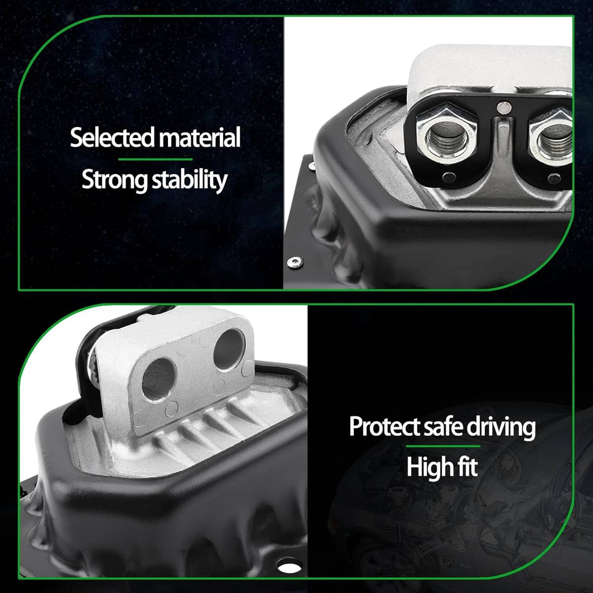 Solidspare New Engine Mounts Left + Right for Volvo D13 20499469 20723224 20499470 21228153