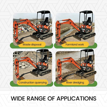 Solidspare Excavator 2 Ears Quick Attach Bucket  Attachment Fit For Kubota KX041 KX018 U17