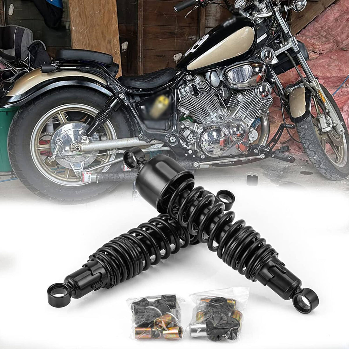Solidspare Rear Shocks For Harley Touring Road King Electra Glide Ultra Classic Heavy Duty