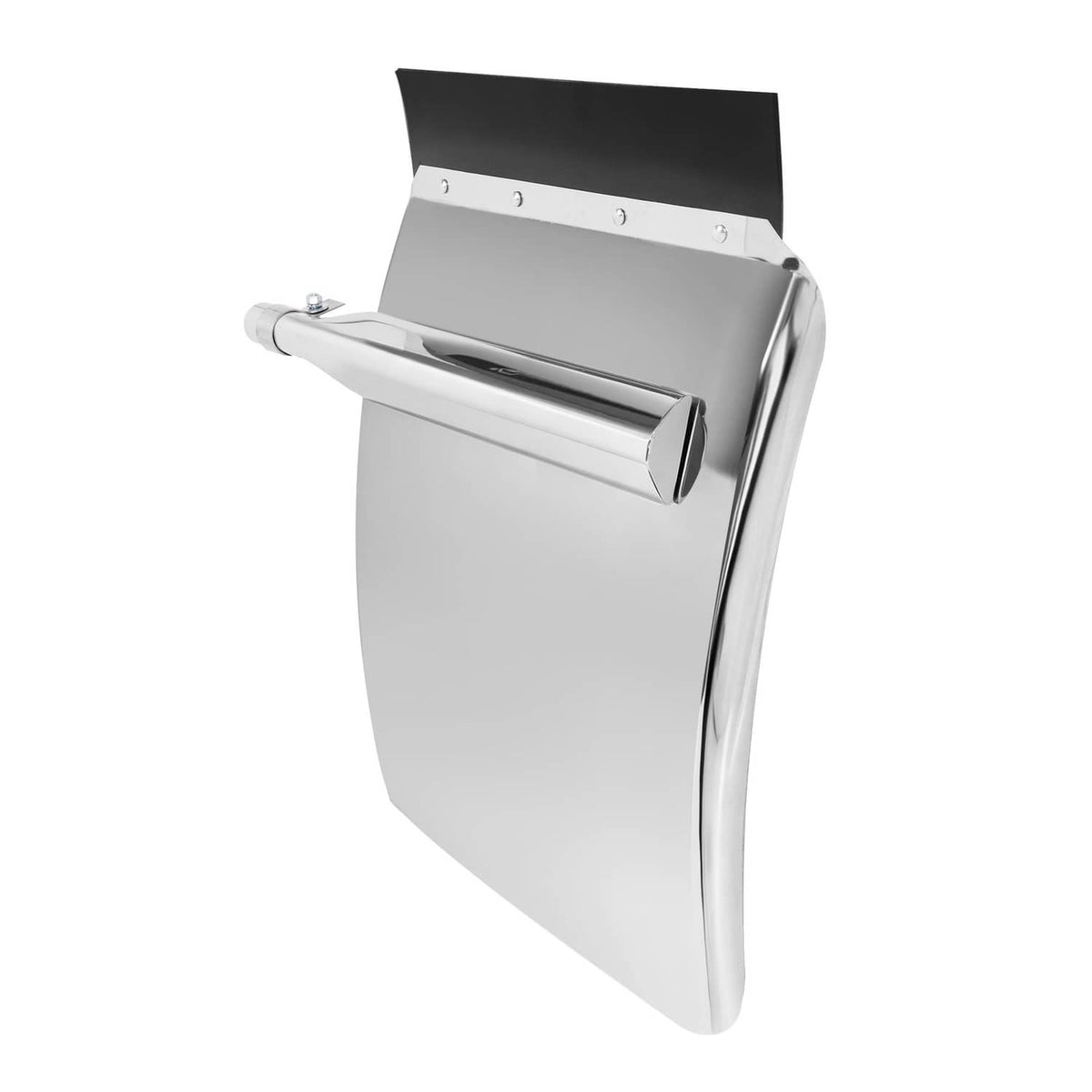 Solid Spare 34"x24" stainless steel quarter fender kit pair universal truck w/ Support Tube