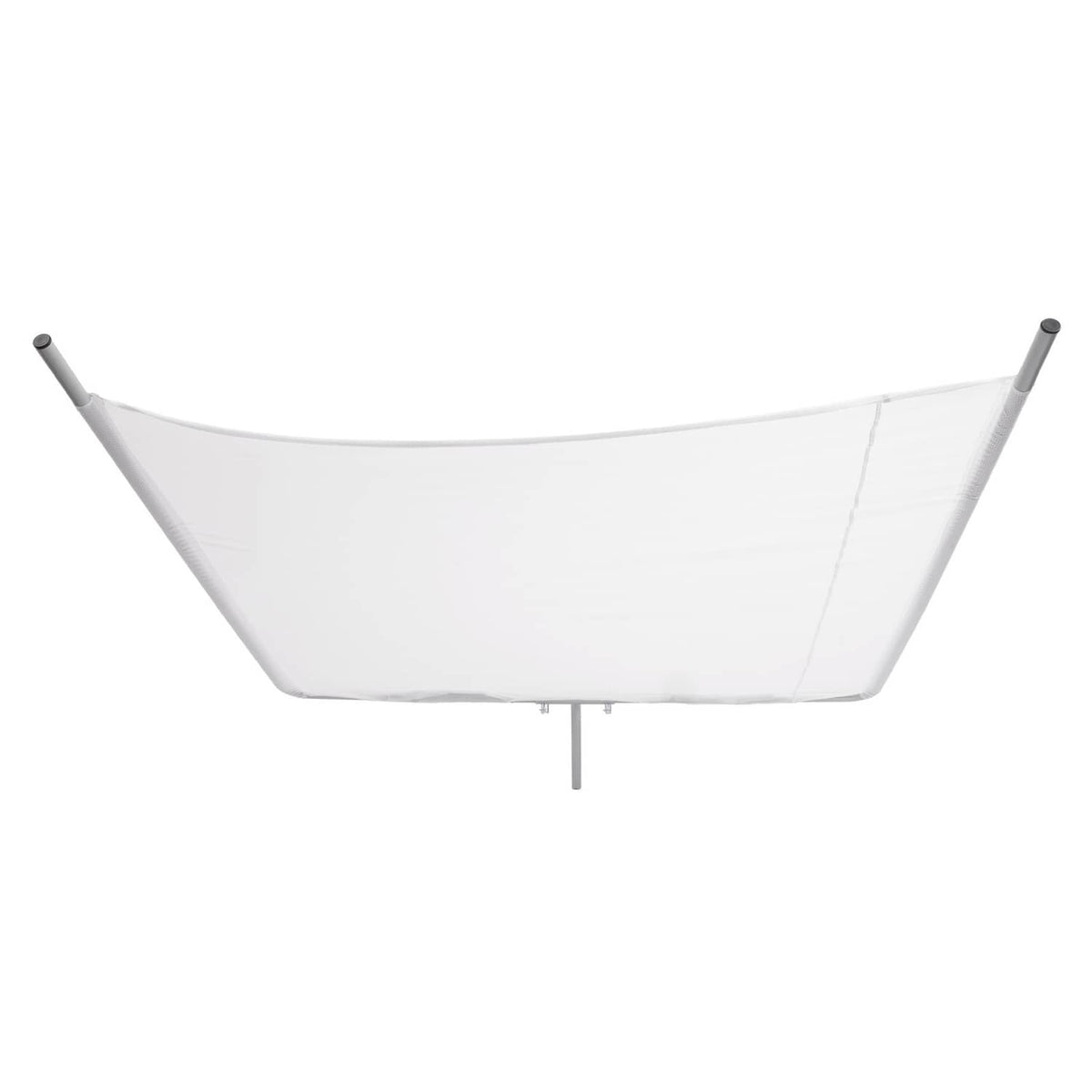 Solidspare Silvery+White Boat Sun Shade For Boats 25 Ft And Under Aluminium Powder Coated