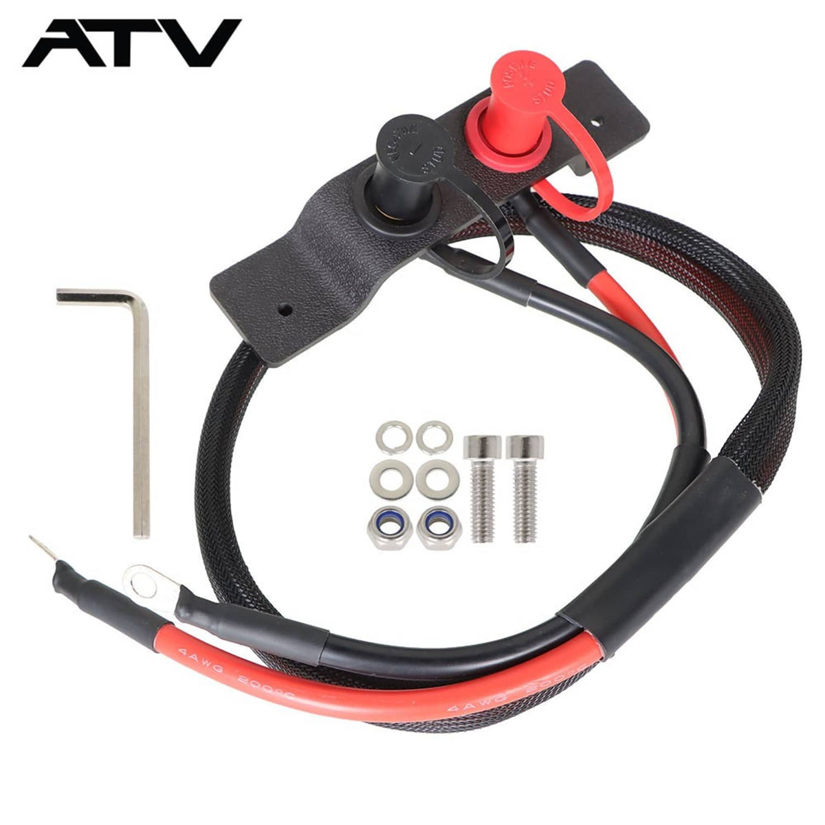 Solidspare UTV ATV Battery Jump Post Kit Remote Battery Terminal Relocation for Can-Am X3