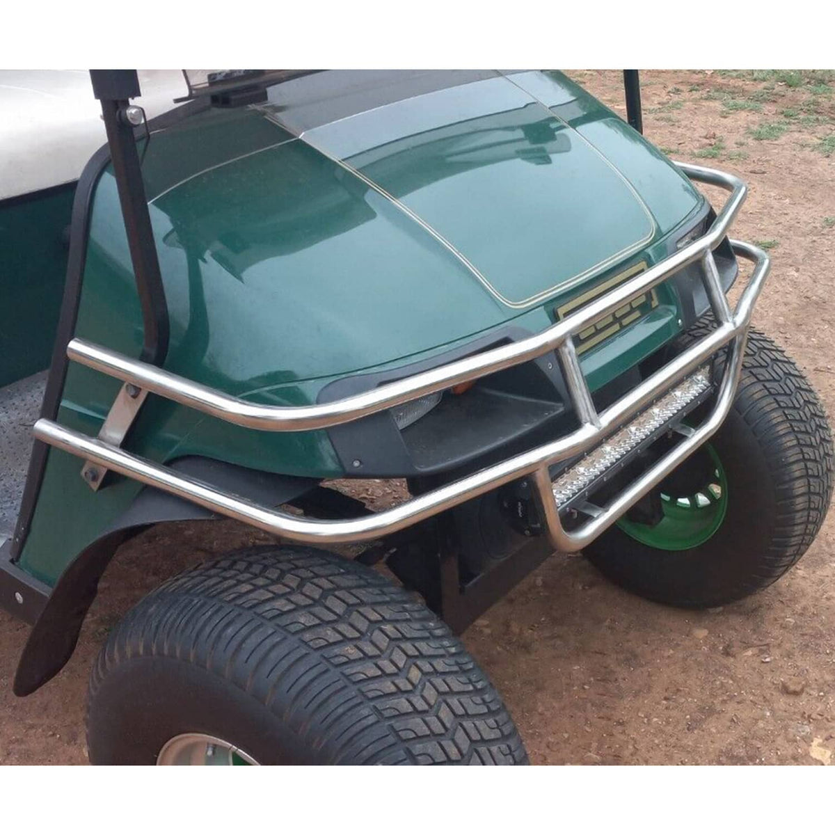 Solidspare For EZGO TXT/Medalist Golf Cart 1996-2013 Stainless Front Bumper Brush Guard
