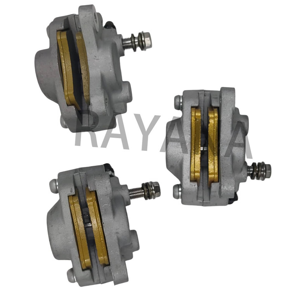 Solidspare Front Rear Brake Calipers With Pads For Arctic Cat 250 300 375 400 450 500