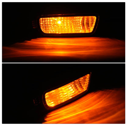 Solid Spare Pair Front Bumper Smoked Turn Signal Lights Lamps For Toyota Tacoma 2001-2004