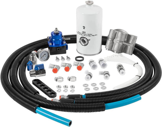 Solid Spare For 94-97 OBS Ford 7.3L Powerstroke 3405 Fuel Filter Bowl Regulated Return Kit