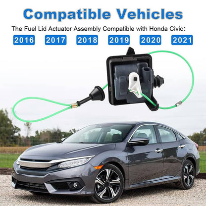 Solidspare Fuel Lid Actuator Gas Door Assembly Fit For 2016-2021 Honda Civic 74700TBAA02