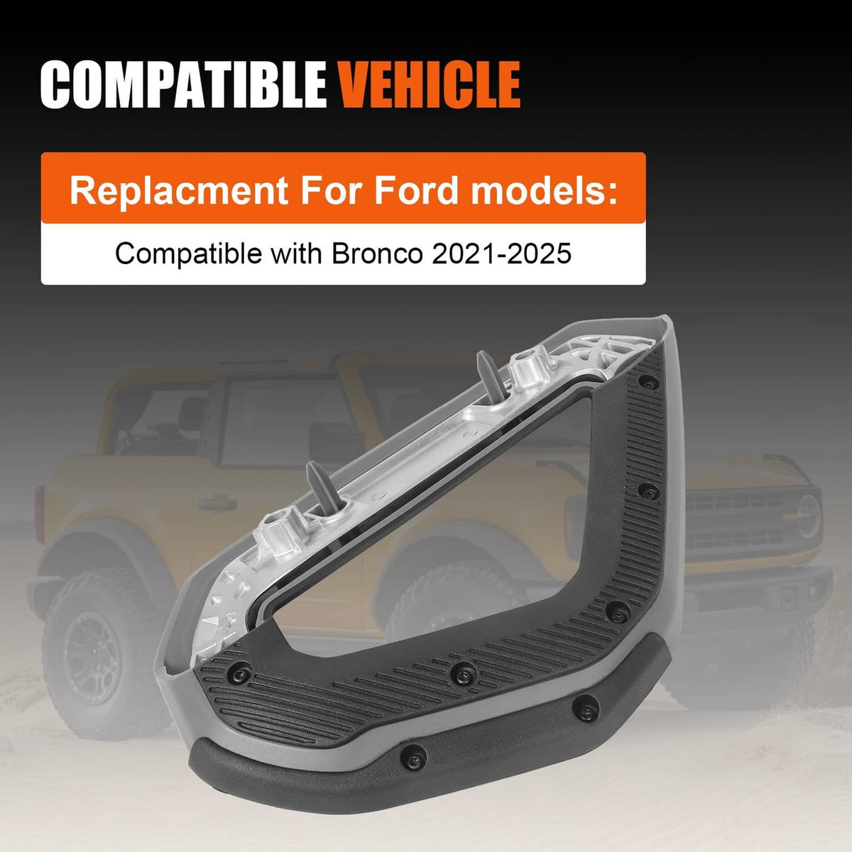 Solidspare Console Passenger Black Grab Handle M2DZ-78112C79-BN For 2021-2026 Ford Bronco