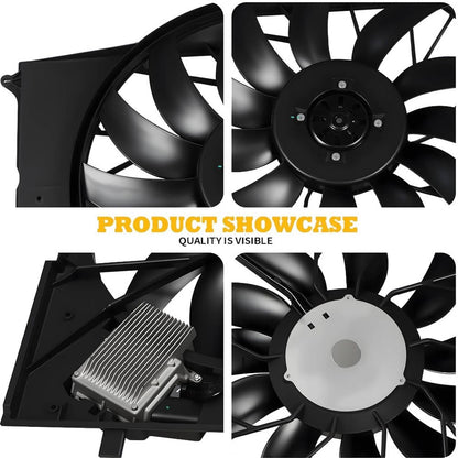 Solidspare Radiator Cooling Fan Assembly 2205000193 For 2000-2006 MERCEDES-BENZ S430 S500