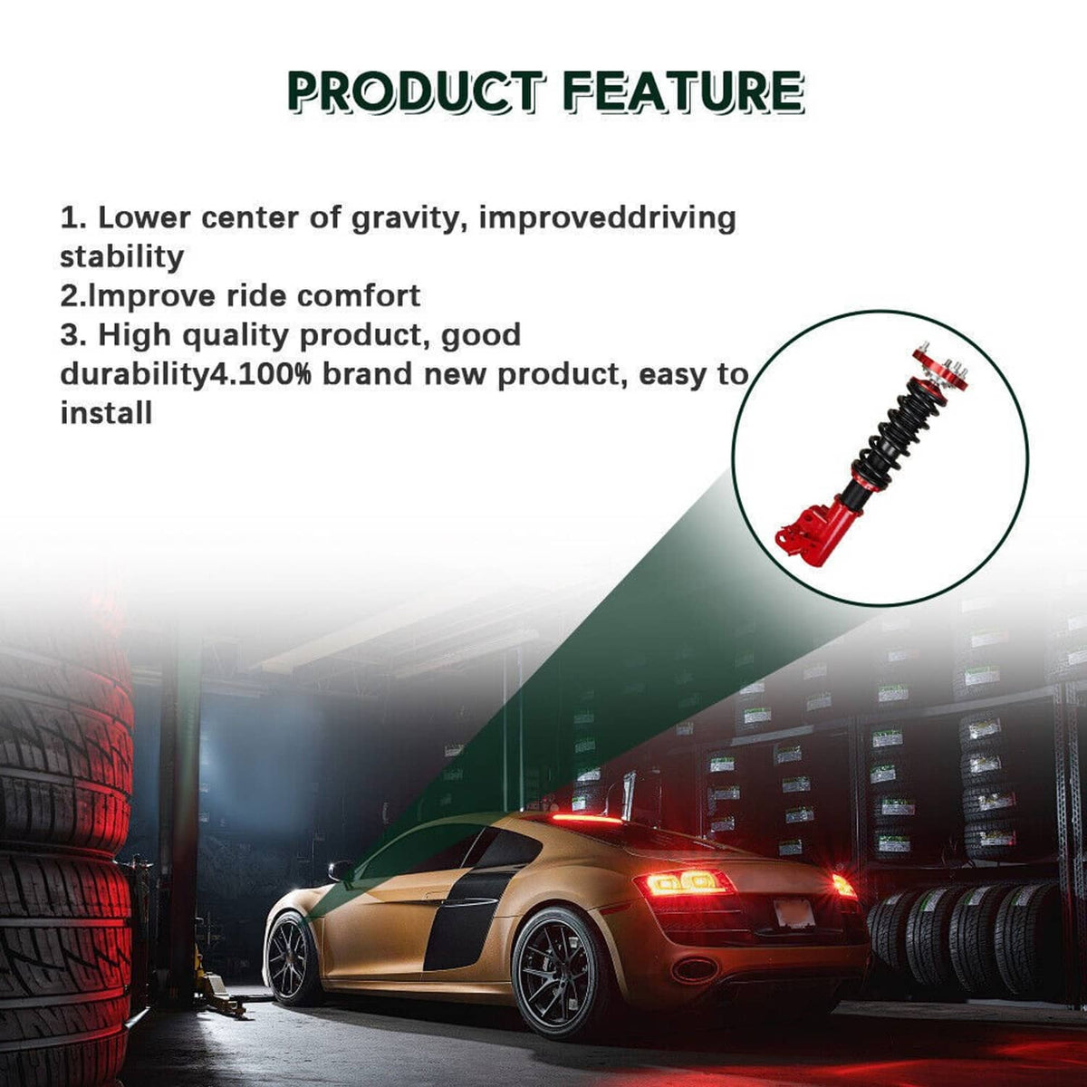 Solidspare Coilovers Suspension Kits Adjustable Height Struts Shocks For 06-11 Honda Civic