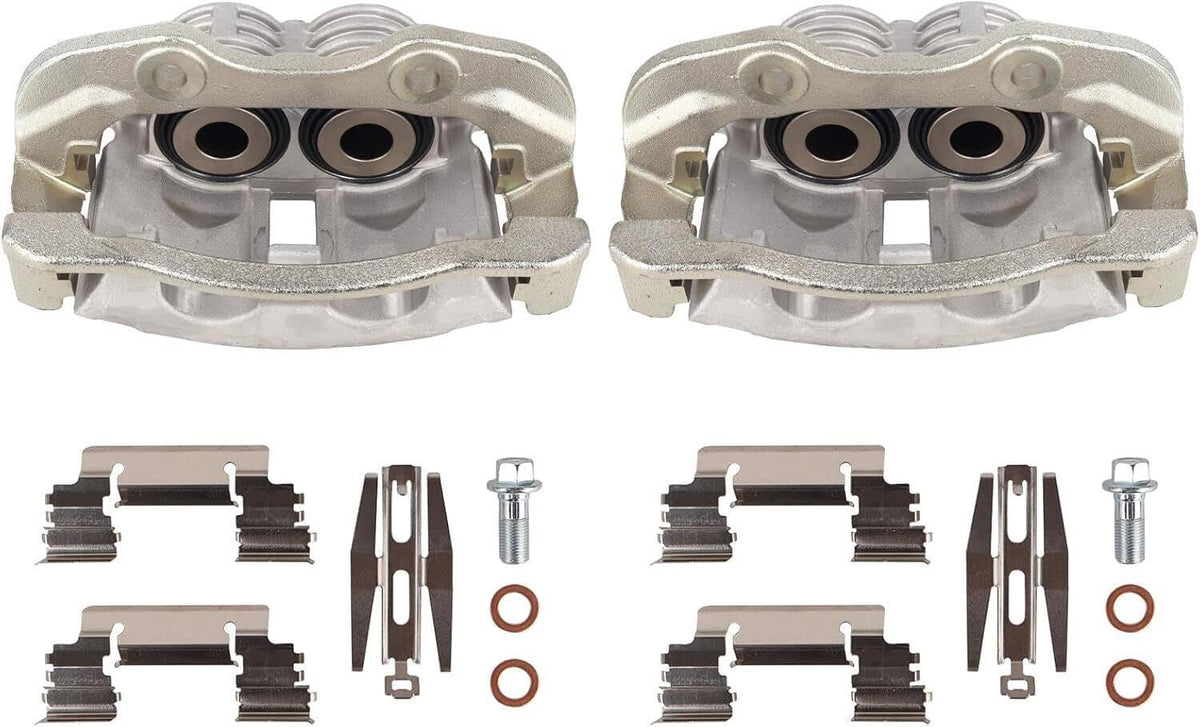 Solidspare Rear Brake Caliper Set 2 Piston For 00-07 Chevy GMC Cadillac Truck Full Size SUV