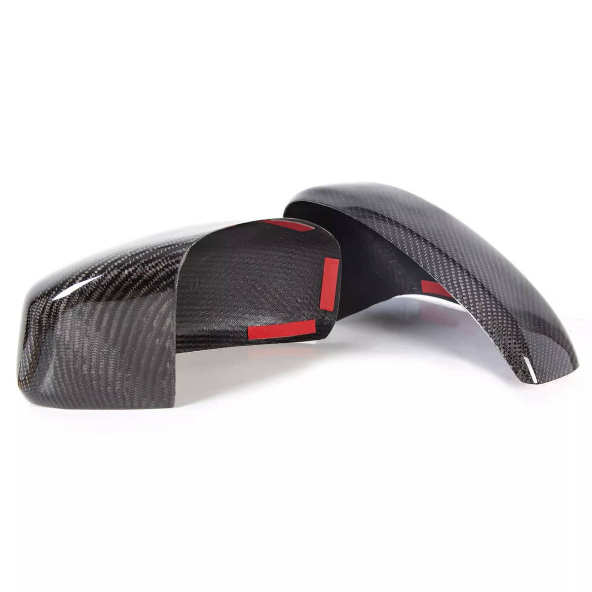 Solid Spare Carbon Fiber Mirror Cover Cap Black Pair For Infiniti G35 Coupe 03-07
