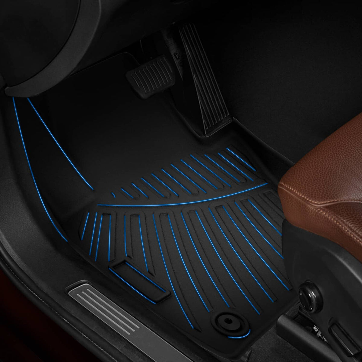 Solidspare Floor Mats Liner For 2020-2025 Mazda CX-30 All Weather Waterroof TPE Rubber US