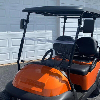 Solidspare Windshield For Club Car Precedent 2004 - Up Folding Clear Golf Cart Windscreen