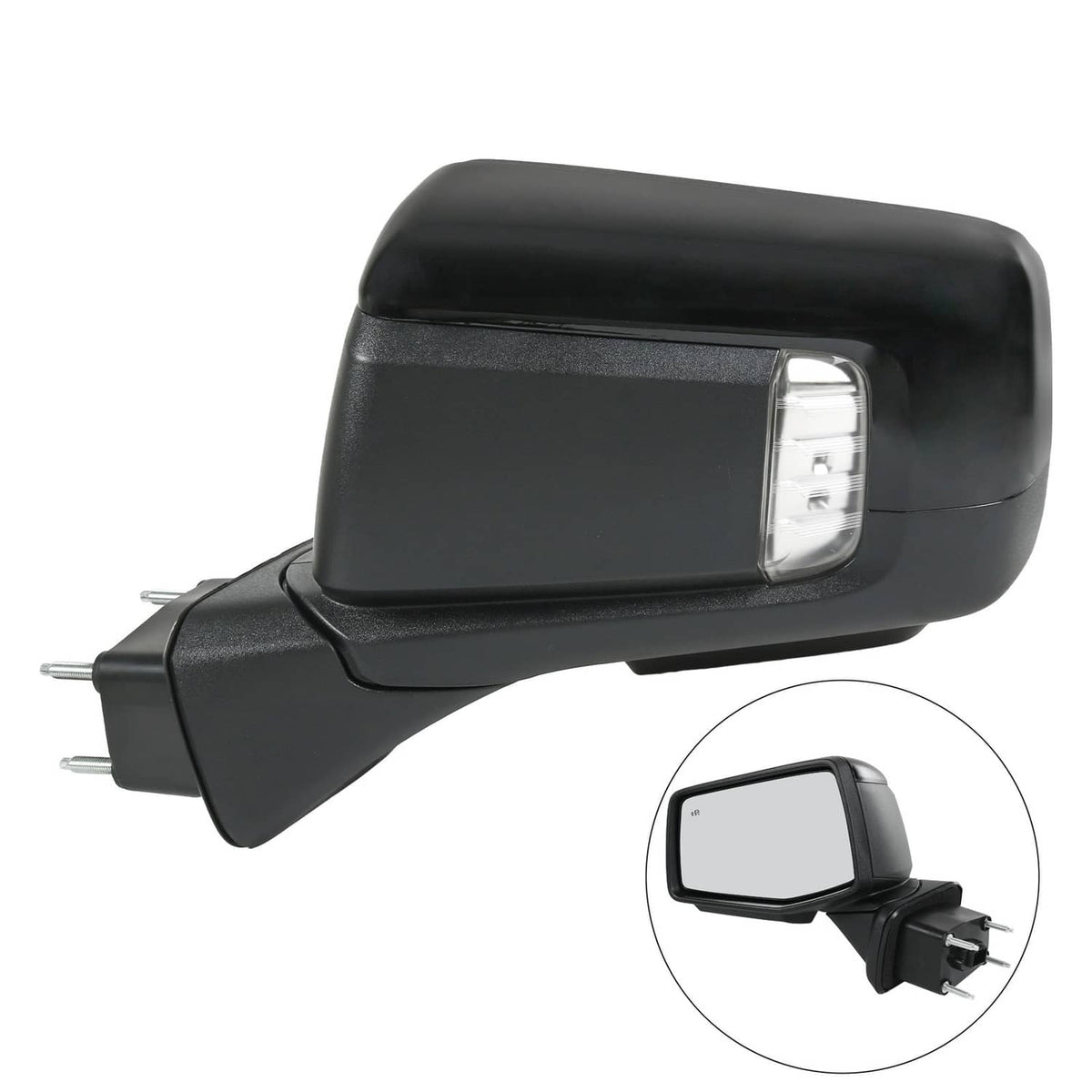 Solidspare Left Driver Side Mirror Power Heated+Puddle+BSD For 2019-2024 Silverado 1500