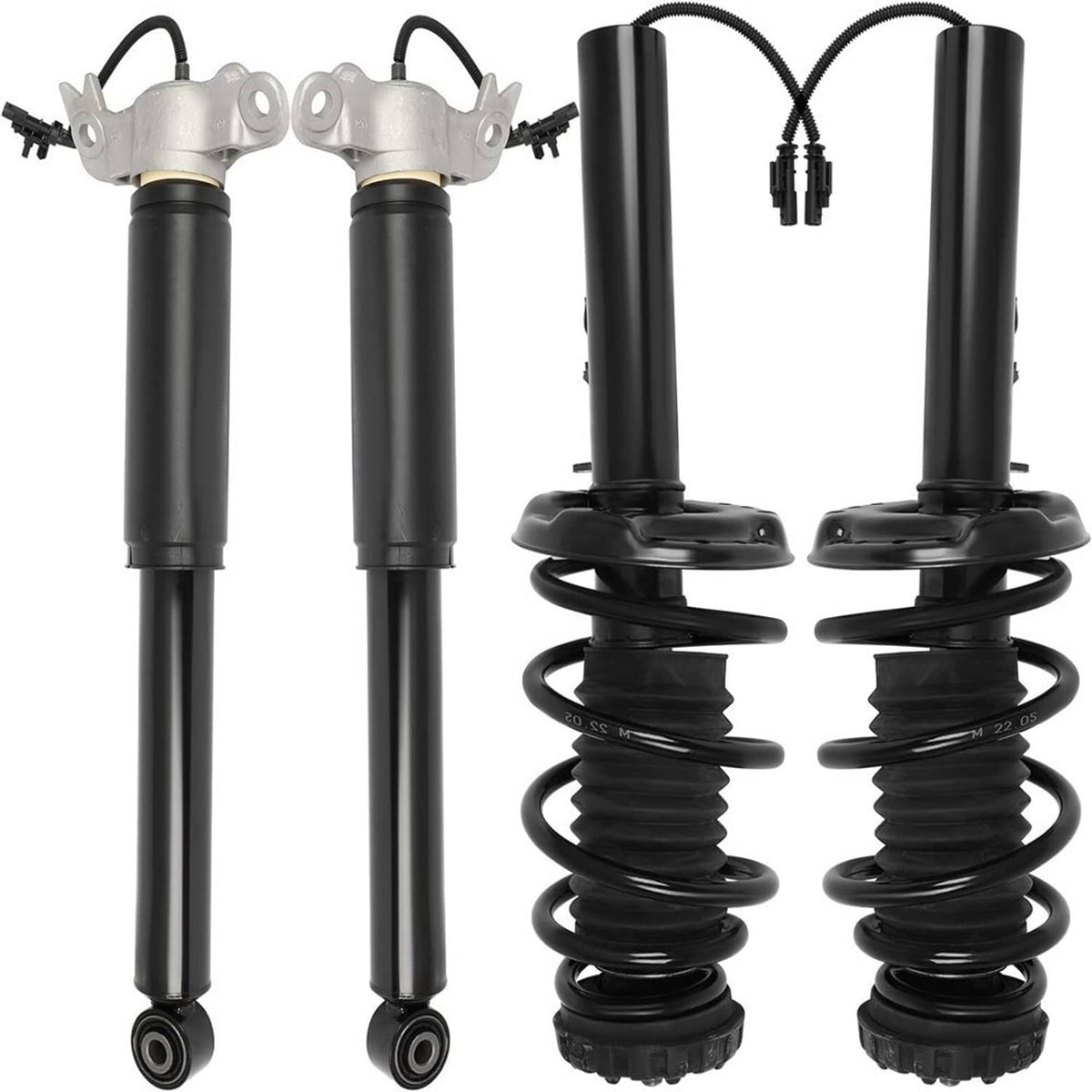 Solidspare Full Set Front & Rear Shock Struts Assys For 2013-2019 Cadillac XTS w/Electric